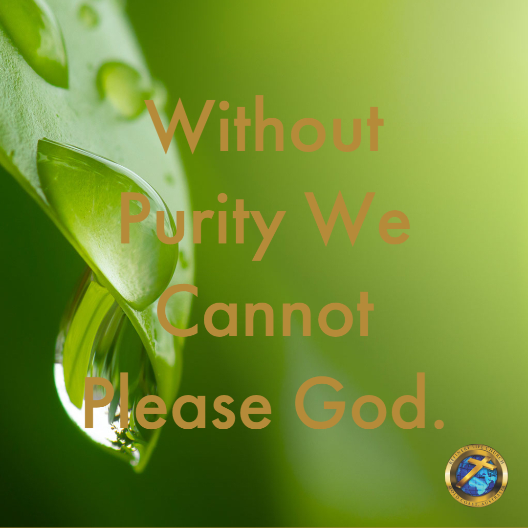 Purity God Without Purity We Cannot Please God. - Refinery Life