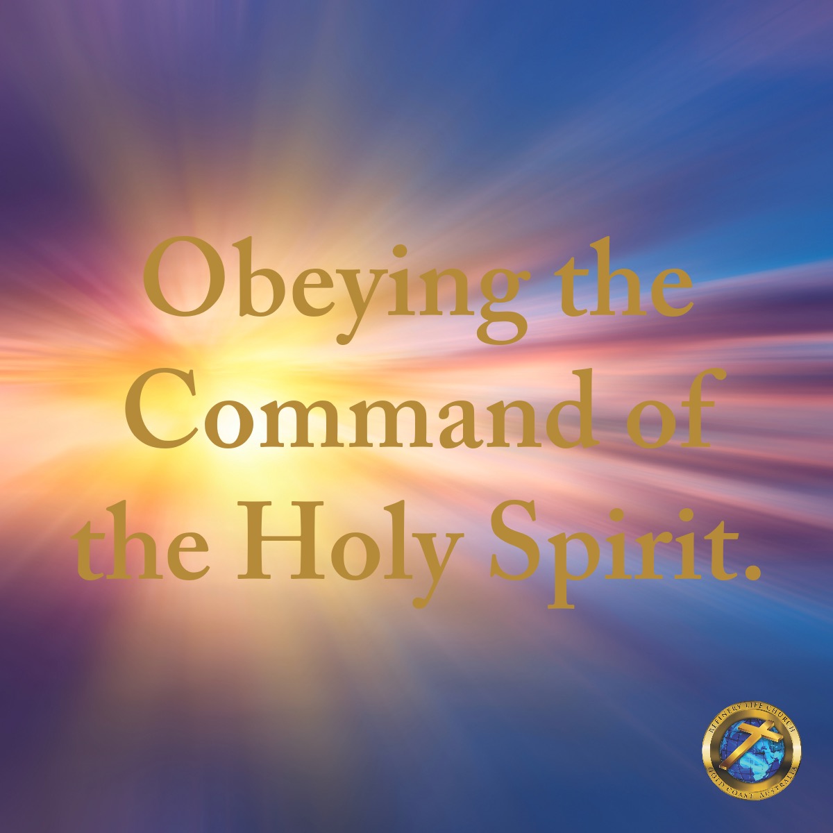 Obeying the Command of the Holy Spirit. - Refinery Life